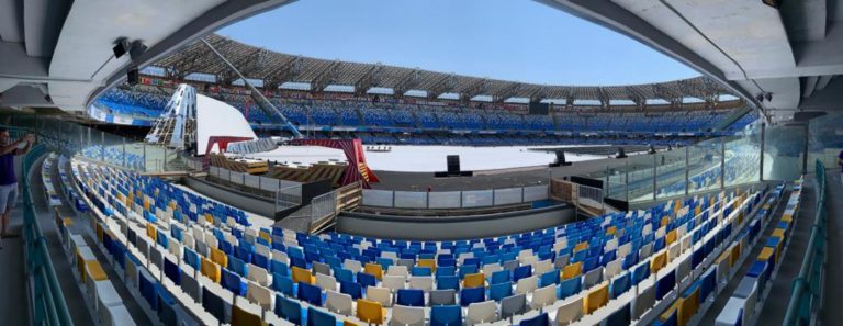 Universiade 2019, fervono i preparativi al San Paolo di Napoli per “Ischia Lounge”