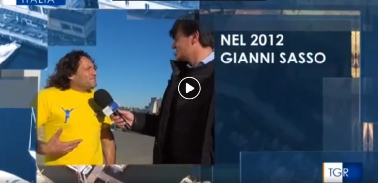 GIANNI SASSO PROTAGONISTA SU RAI TRE A MEZZOGIORNO ITALIA