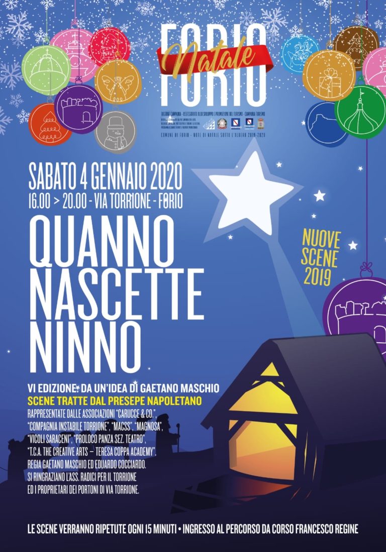 NATALE A FORIO: ECCO I PROSSIMI APPUNTAMENTI PREVISTI FINO AL 6 GENNAIO