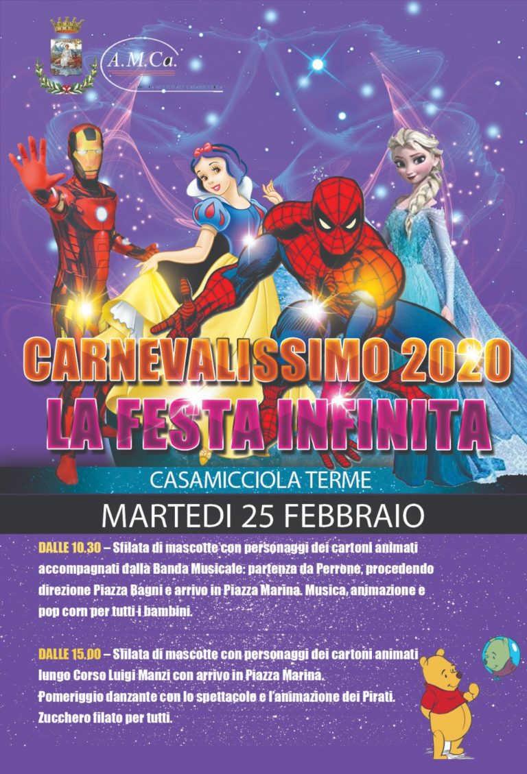 MAGICA PARATA, BALLI E MUSICA: A CASAMICCIOLA  IL CARNEVALE SARA’ UNA “FESTA INFINITA”