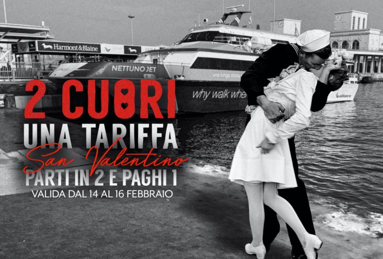 SAN VALENTINO, DUE CUORI E UNA TARIFFA: VIAGGIARE PER ISCHIA COSTA LA META’