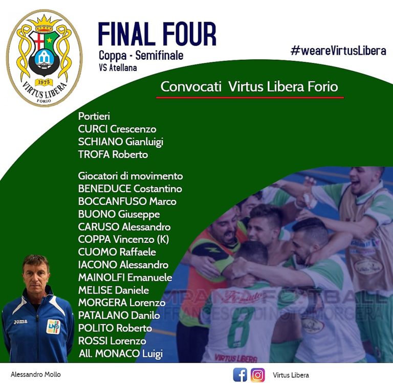 VIRTUS LIBERA FORIO: E’ L’ORA DELLA FINAL FOUR!