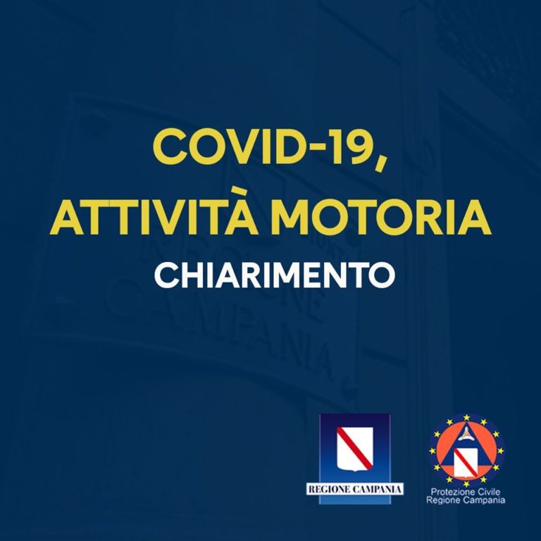  COVID-19 IL CHIARIMENTO DELLA REGIONE CAMPANIA: È CONSENTITO PASSEGGIARE, VIETATO FARE JOGGING