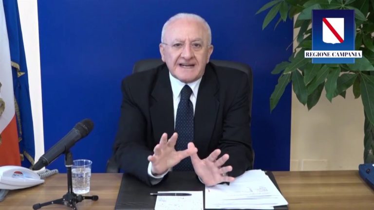 GLI AGGIORNAMENTI DEL PRESIDENTE DE LUCA: SOSTEGNI ECONOMICI, PICCO AD APRILE E VERITA’ SUI TAMPONI