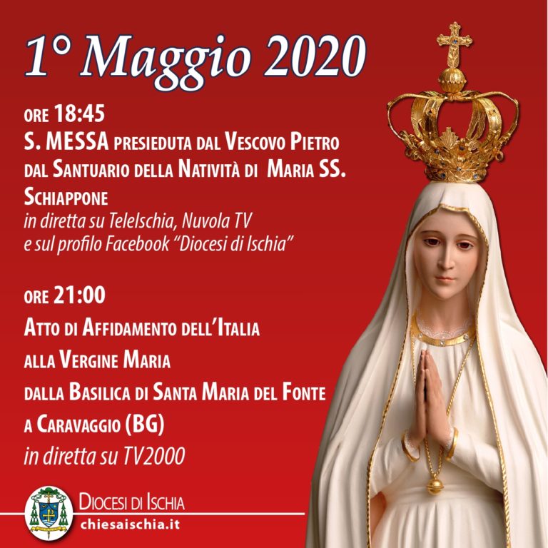 OGGI AL VIA IL MESE MARIANO DI MAGGIO: GLI APPUNTAMENTI DELLA DIOCESI IN DIRETTA SU NUVOLA TV
