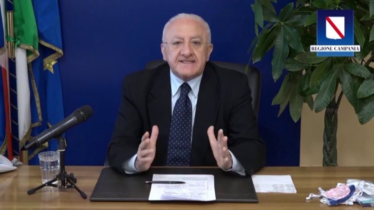 ATTIVITA’ ECONOMICHE, DE LUCA CHIEDE AL GOVERNO DI ACCELERARE L’INVIO DEI PROTOCOLLI