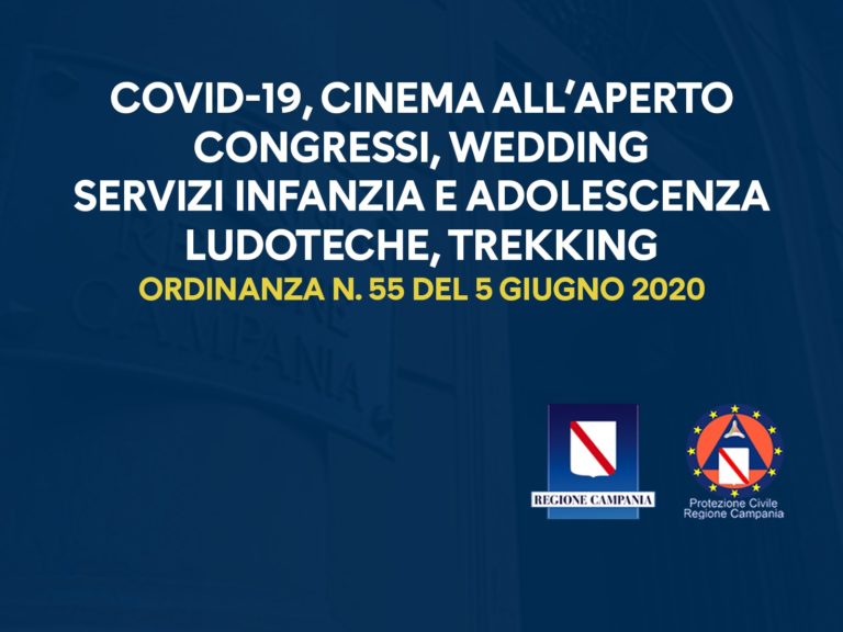 COVID-19, PUBBLICATA L’ORDINANZA N. 55 FIRMATA DAL PRESIDENTE VINCENZO DE LUCA