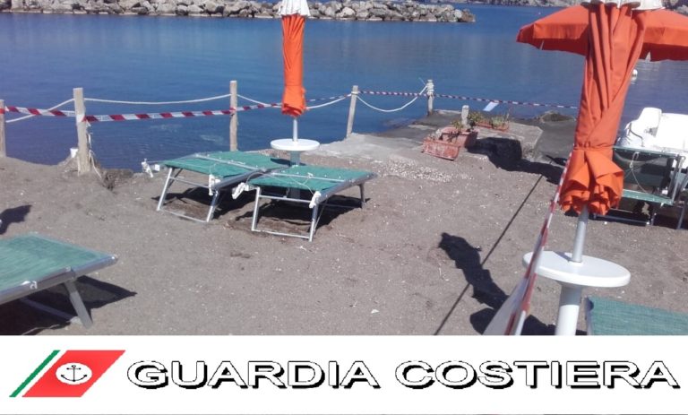GUARDIA COSTIERA: SEQUESTRO PER OCCUPAZIONE ABUSIVA DI AREA DEMANIALE MARITTIMA