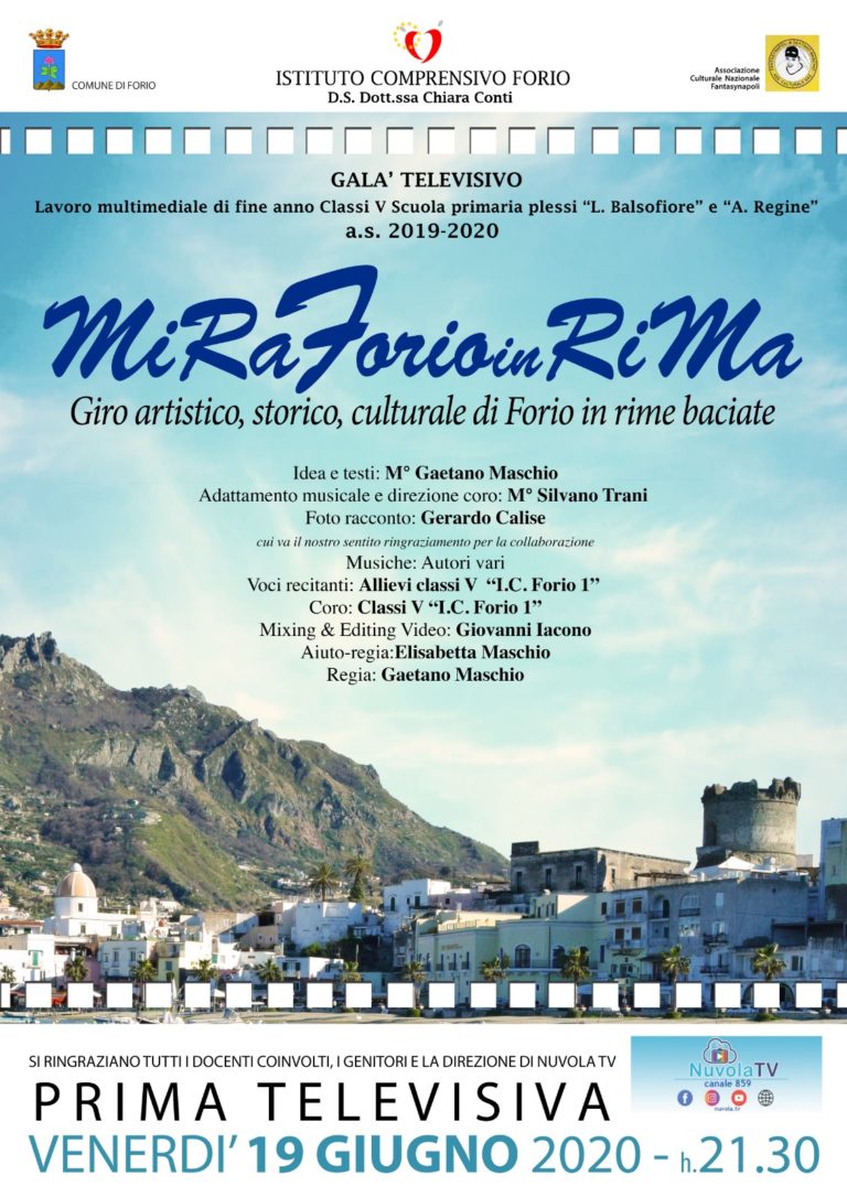 SU NUVOLA TV “MIRAFORIOINRIMA” IL GALA’ TELEVISIVO DELLE CLASSI QUINTE DI FORIO 1