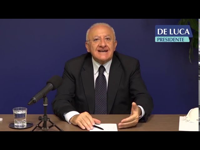 DE LUCA: “I POSITIVI LI CERCHIAMO NOI, SULL’APERTURA DELLA SCUOLA VALUTEREMO”