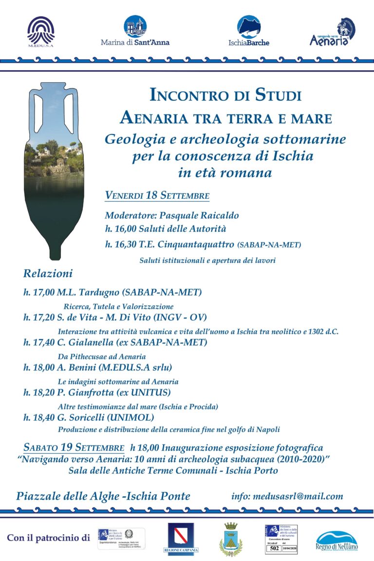 IL 18 SETTEMBRE A ISCHIA PONTE SI TERRÀ UN INCONTRO DI STUDI SU ISCHIA IN ETÀ ROMANA