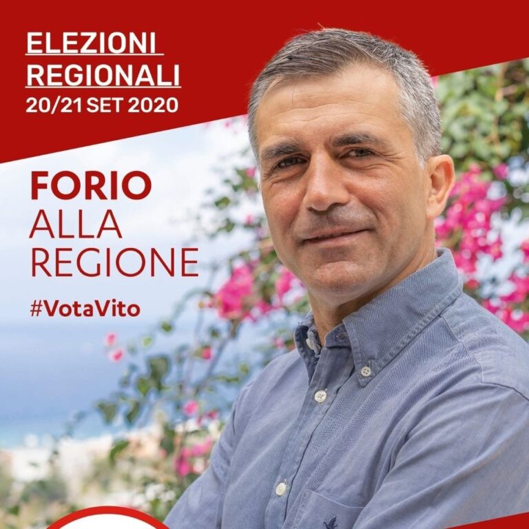 VITO IACONO: SONO NELLE MANI DEI MIEI ELETTORI, AL SERVIZIO DELLA COMUNITA’