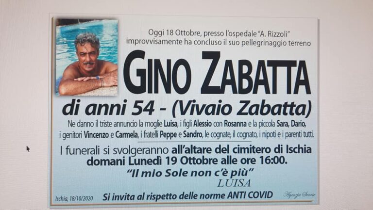 ISCHIA  PIANGE  GINO ZABATTA