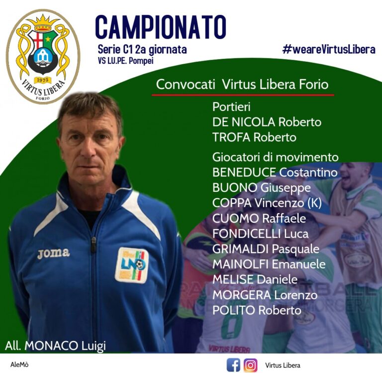 VIRTUS LIBERA FORIO. DOMANI L’ESORDIO CASALINGO CON IL POMPEI (A PORTE CHIUSE)