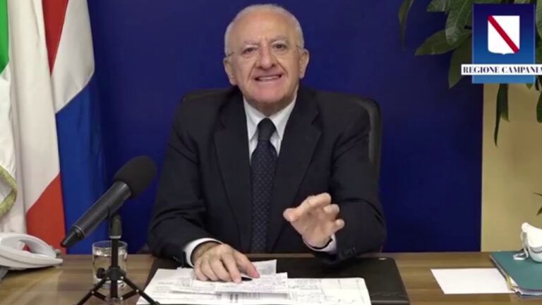 DE LUCA: “CHIUDIAMO ANCHE LA SCUOLA DELL’INFANZIA”