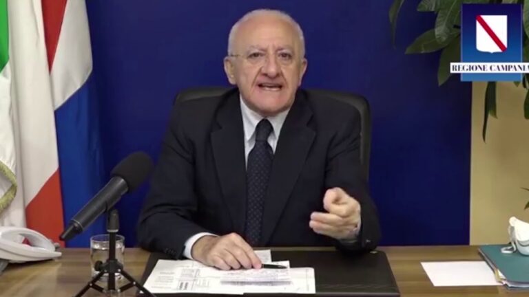 DE LUCA COMMENTA IL NUOVO DPCM: ”PERPLESSITÀ RISPETTO AL DECRETO E ALLE SUE INCONGRUENZE”