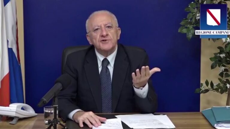 DE LUCA: “CI VUOLE UNO STOMACO ANIMALESCO PER GIRARE UN VIDEO COME QUELLO REGISTRATO AL CARDARELLI”