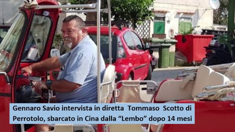 TOMMASO SCOTTO DI PERROTOLO: “GRAZIE A TUTTI COLORO CHE HANNO PERMESSO IL MIO RITORNO”