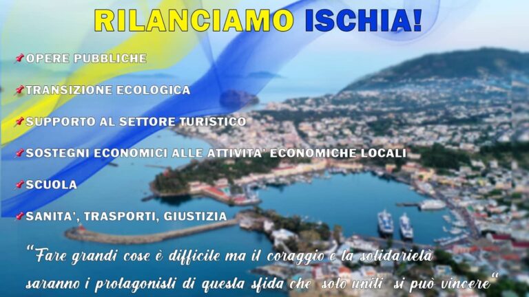 “RILANCIAMO ISCHIA”: L’APPELLO DI ENZO FERRANDINO ALL’UNITA’ TRA LE FORZE POLITICHE
