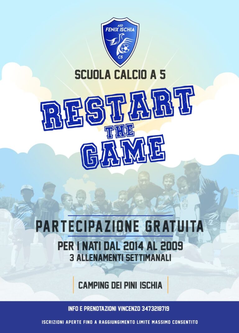 UN MESE DI CALCIO GRATIS CON LA FENIX ISCHIA C5