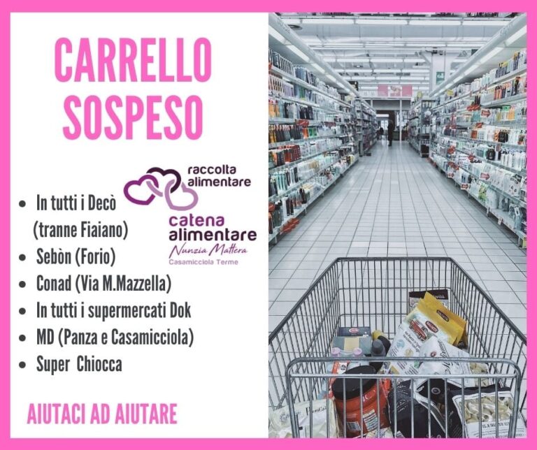 “AIUTATECI A REPERIRE DERRATE ALIMENTARI”, L’APPELLO DELLA CATENA ALIMENTARE NUNZIA MATTERA