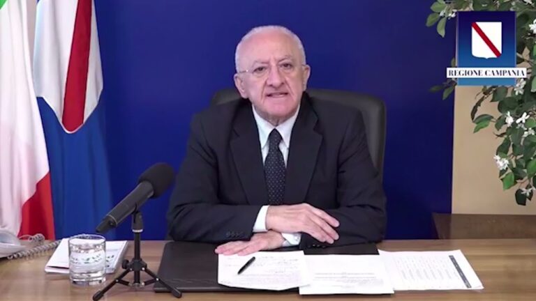 DE LUCA IN DIRETTA FACEBOOK: “I RISTORANTI ANDAVANO APERTI FINO ALLE 23, PER LA SCUOLA NON E’ STATO FATTO NULLA. ISOLE COVID FREE? ANDREMO AVANTI”