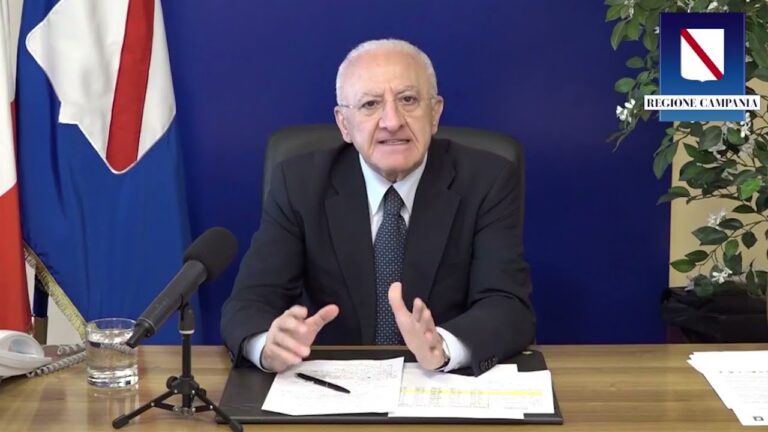 DE LUCA IN DIRETTA FACEBOOK: “IL SUD SFAVORITO NEI FONDI EUROPEI E NELLE DOSI DI VACCINO. NELLE PROSSIME SETTIMANE CAPRI E ISCHIA SARANNO COVID FREE”