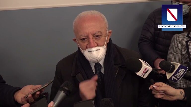 IN CAMPANIA VACCINATE 1 MILIONE DI PERSONE, DE LUCA: “VALUTARE IN TEMPI RAPIDI SPUTNIK E IN TRE MESI VACICNIAMO TUTTI. ASTRAZENECA? DUBBI DEI CITTADINI COMPRENSIBILI, MA SENZA VACCINI NON SI RIPARTE”