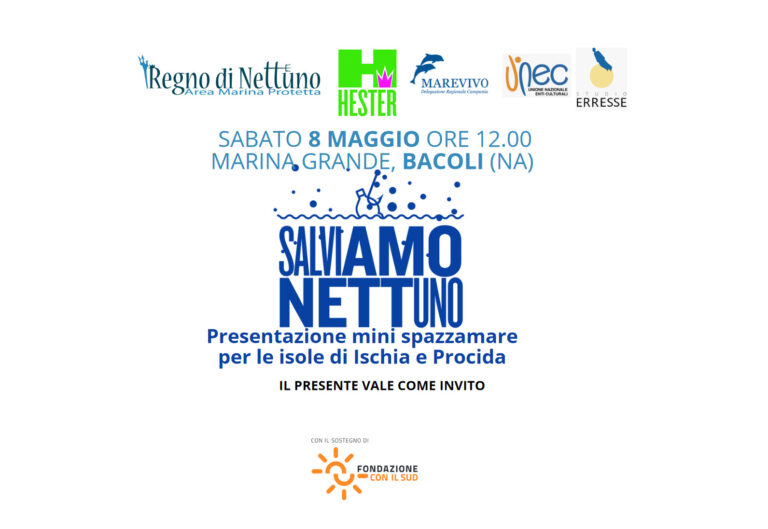 SABATO 8 MAGGIO LA PRESENTAZIONE DEGLI SPAZZAMARE DI “SALVIAMO NETTUNO”
