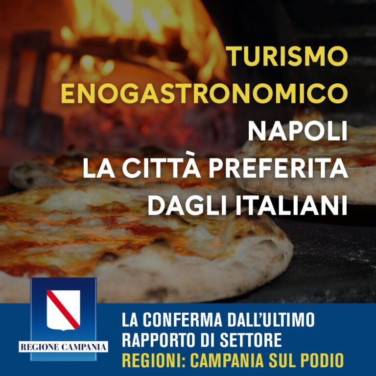 TURISMO ENOGASTRONOMICO: NAPOLI E’ LA CITTA’ PREFERITA DAGLI ITALIANI