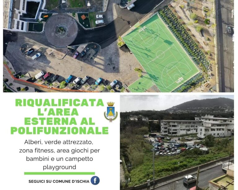 DUE IMPORTANTI INAUGURAZIONI PER IL COMUNE DI ISCHIA: GIOVEDI’ L’ASCENSORE AL MUNICIPIO, VENERDI’ IL CAMPETTO PLAYGROUND