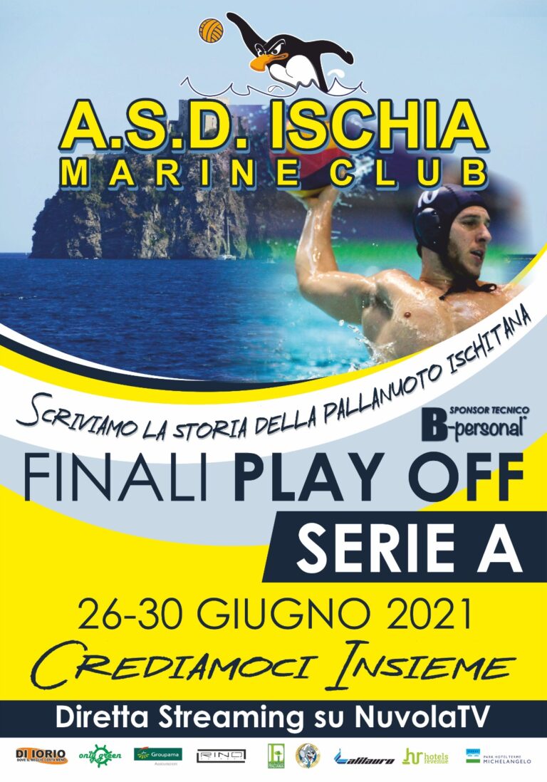 PALLANUOTO – L’ISCHIA MARINE CLUB INIZIA I PLAY-OFF DI SERIE B, DOMANI SEMIFINALE CONTRO LA SQUADRA ROMANA VILLA YORK IN DIRETTA SU NUVOLA TV