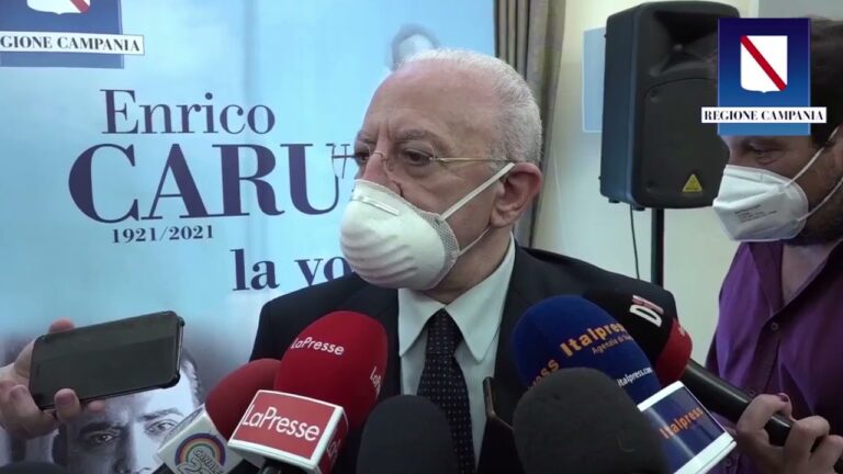 IL PRESIDENTE DE LUCA ATTACCA IL GOVERNO: “SOLO CONFUSIONE, STIAMO SENTENDO DI TUTTO ANCHE SU ASTRAZENECA, NOI CI MUOVEREMO CON PRUDENZA”