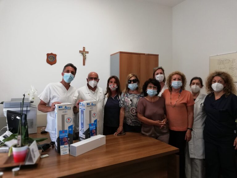 L’INNER WHELL ISOLA D’ISCHIA DONA 3 SANIFICATORI ALL’OSPEDALE “ANNA RIZZOLI” DI LACCO AMENO