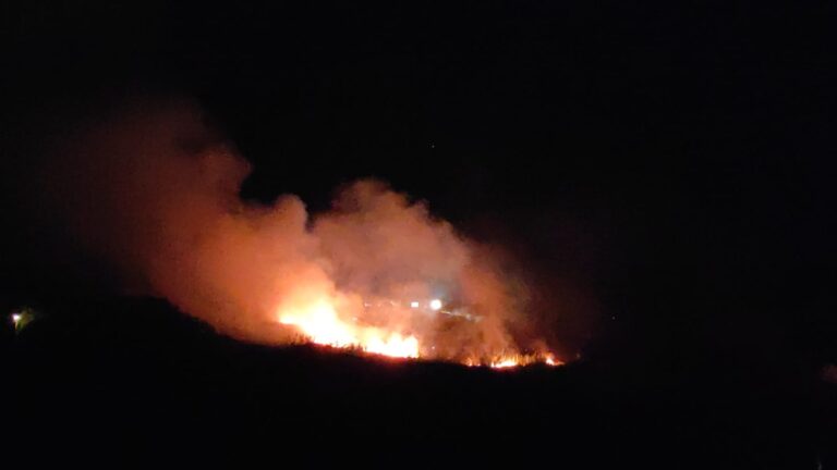 A FUOCO IL MONTE STAVIA, I VIGILI DEL FUOCO RIESCONO A DOMARE LE FIAMME