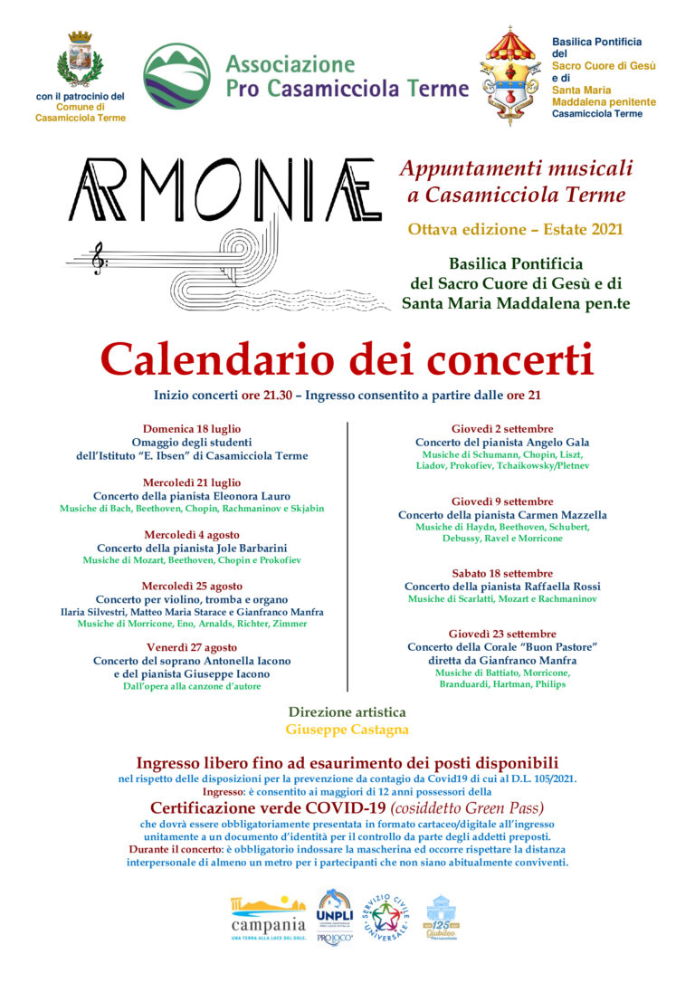 ARMONIAE – APPUNTAMENTI MUSICALI A CASAMICCIOLA