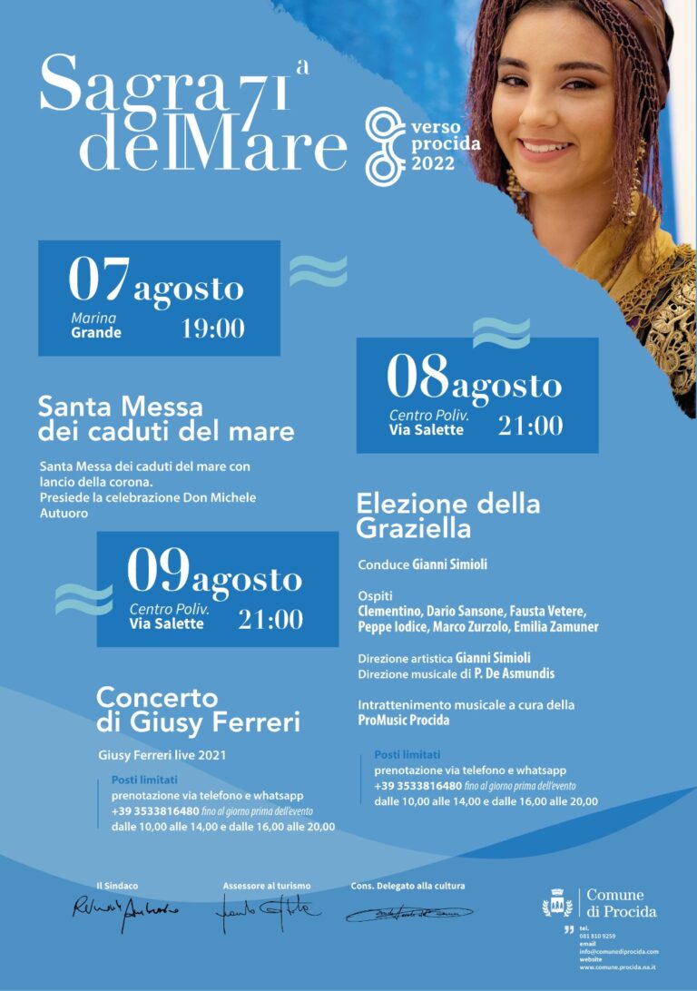 PROCIDA – AL VIA LA 71ESIMA SAGRA DEL MARE
