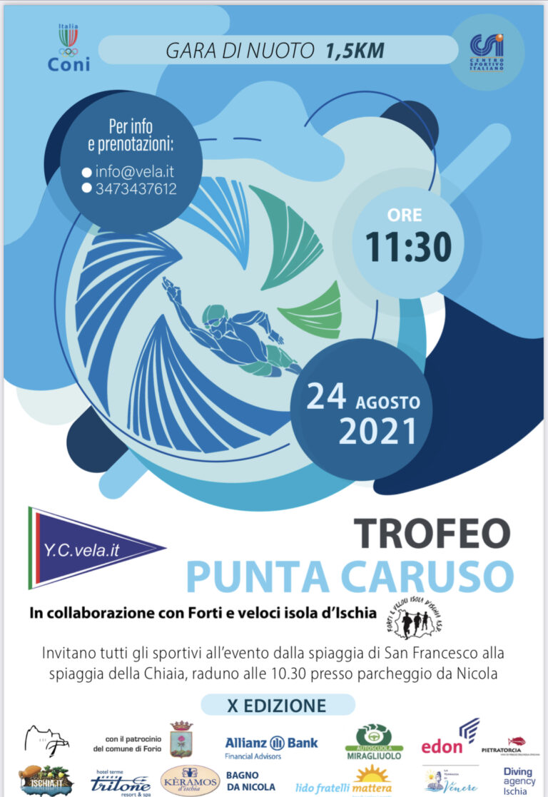 NUOTO – TUTTO PRONTO PER LA DECIMA EDIZIONE DEL TROFEO PUNTA CARUSO