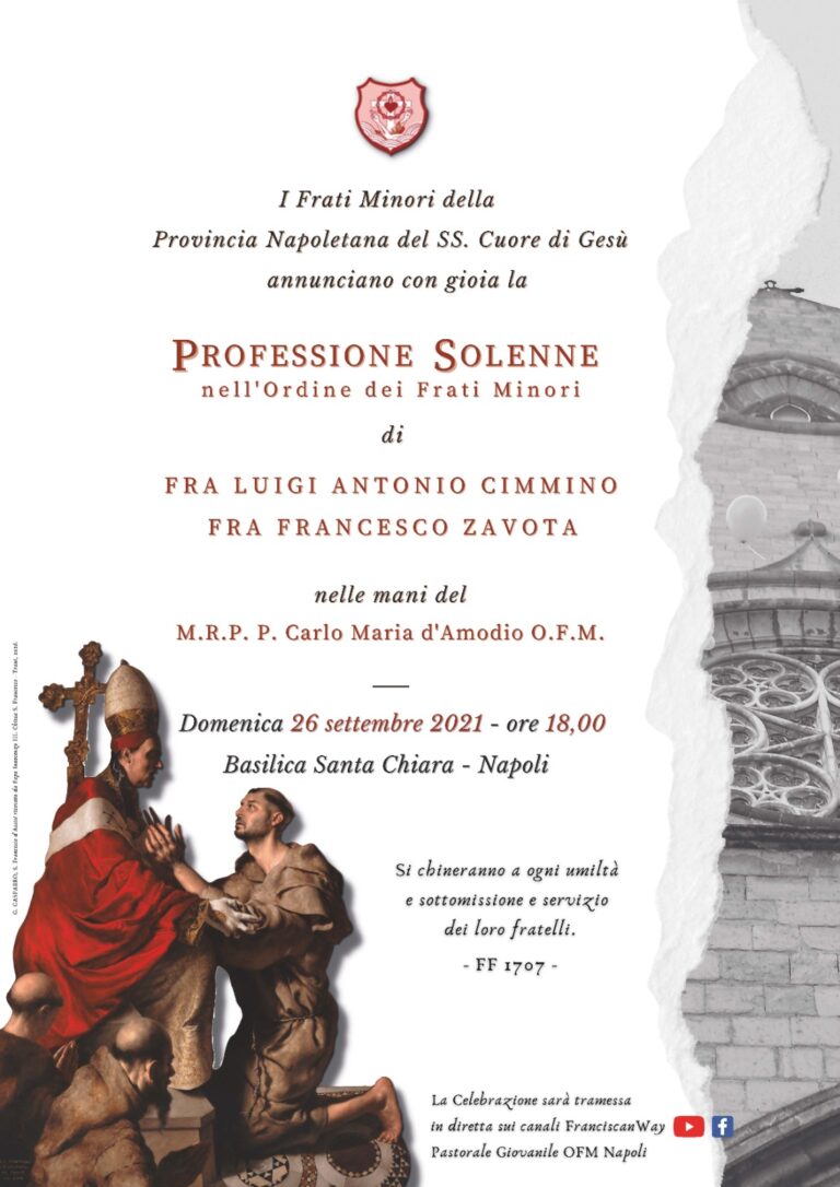 FRANCESCO ZAVOTA DIVENTA FRATE: L’ORDINAZIONE IN DIRETTA SU NUVOLA TV