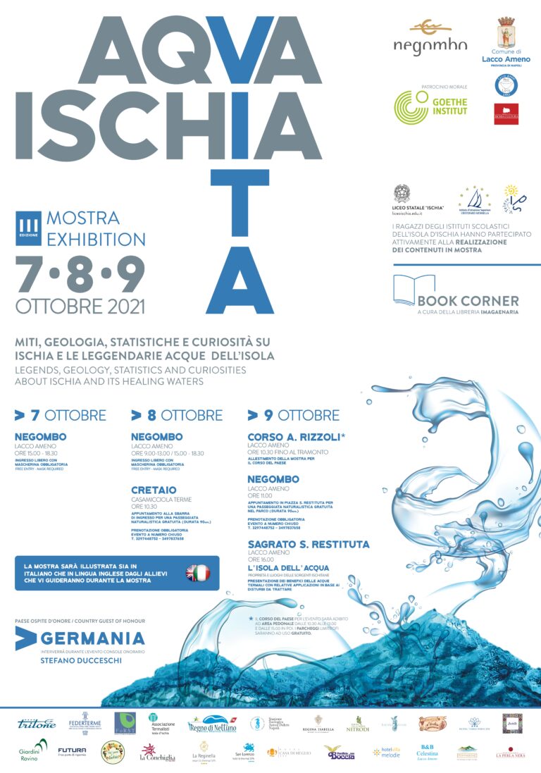 AQVA D’ISCHIA, AL VIA LA 3° EDIZIONE DELLA MOSTRA DEDICATA ALLE ACQUE TERMALI