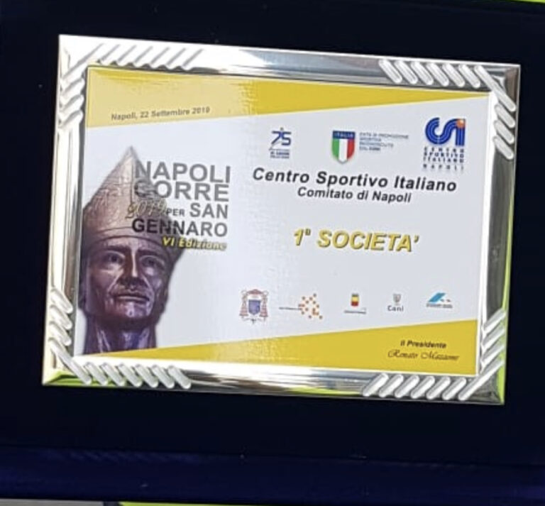 CORRI PER SAN GENNARO, LA FORTI E VELOCI ISOLA D’ISCHIA TRA LE MIGLIORI SOCIETA’ PARTECIPANTI