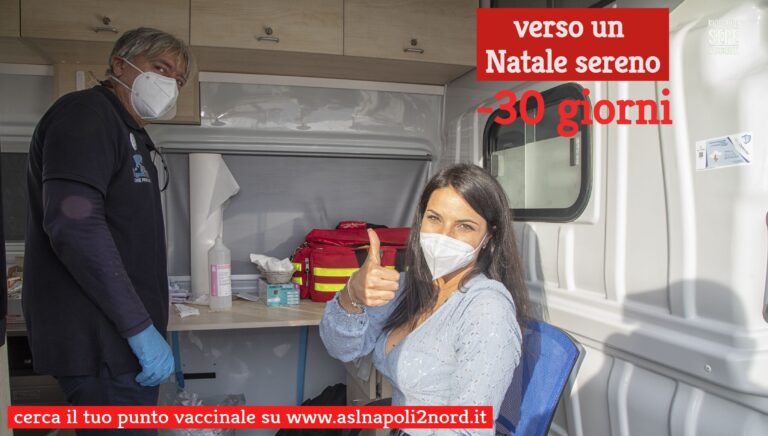 ASL NAPOLI 2 NORD – DA OGGI IL CALENDARIO DELL’AVVENTO VACCINALE