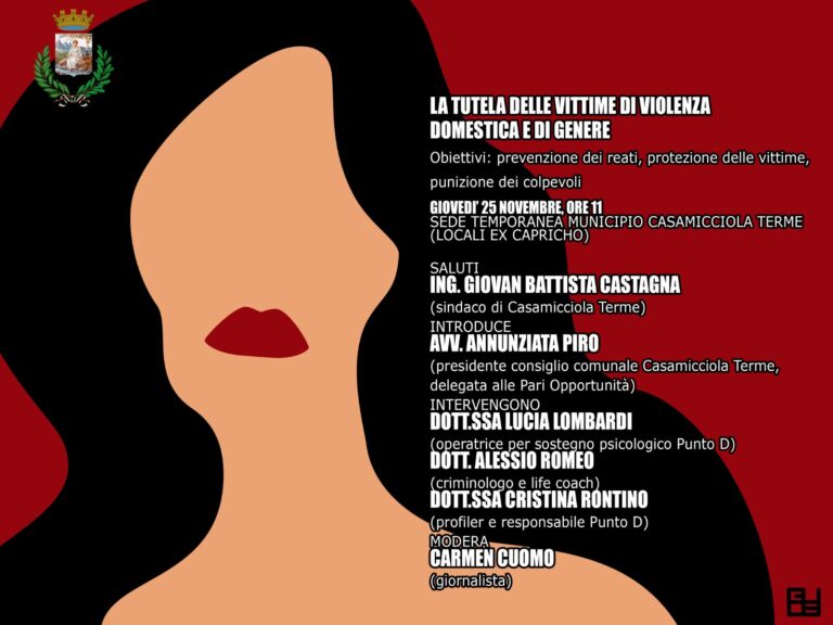 GIORNATA CONTRO LA VIOLENZA SULLE DONNE, CONVEGNO AL CAPRICHO