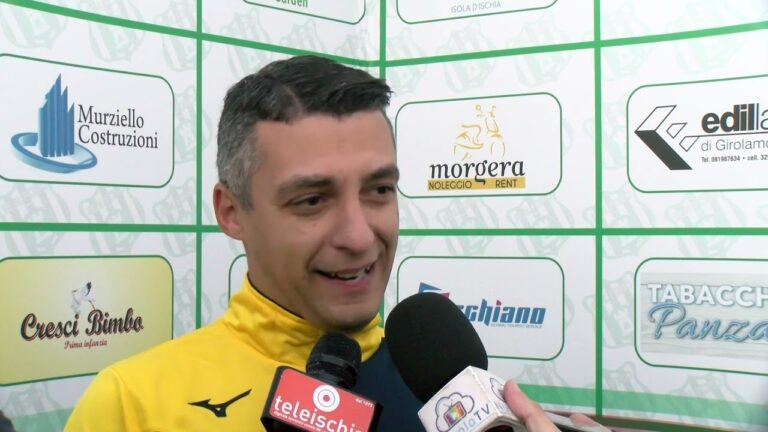 MISTER IERVOLINO (ISCHIA CALCIO): “TUTTI HANO DATO L’ANIMA, ABBIAMO FATTO BENISSIMO”