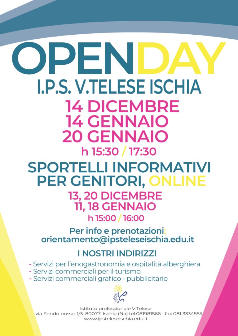 ISTITUTO “TELESE”, TUTTE LE INFO PER LE ISCRIZIONI ALL’A.S.2022/23