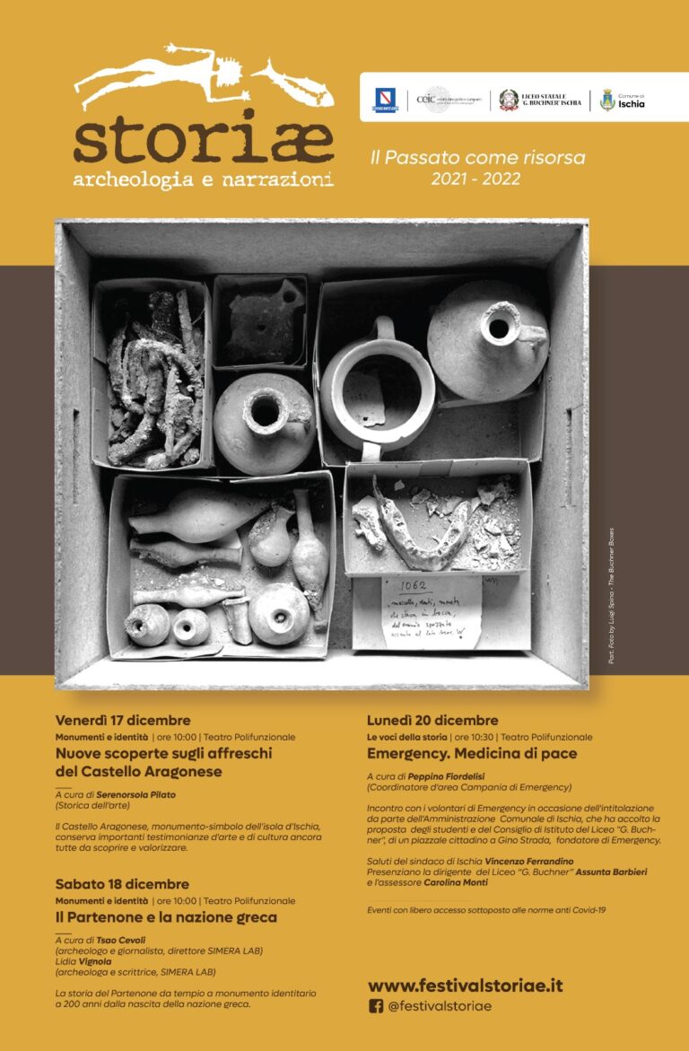 “STORIAE, ARCHEOLOGIA E NARRAZIONI”: DAL 17 AL 20 DICEMBRE INCONTRI RIVOLTI AL MONDO DELLA SCUOLA
