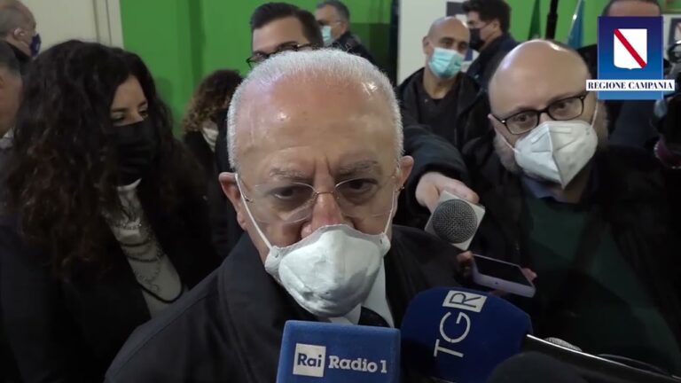 AL VIA ANCHE IN CAMPANIA LA VACCINAZIONE PER I BAMBINI DAI 5 AGLI 11 ANNI. DE LUCA : “I VACCINI SONO SICURI, BISOGNA AVERE PAURA DEL VIRUS”