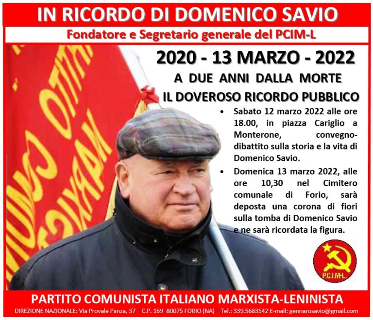 FORIO, LA STORIA SECOLARE DELLA FAMIGLIA SAVIO: 113 ANNI DI LOTTE POPOLARI