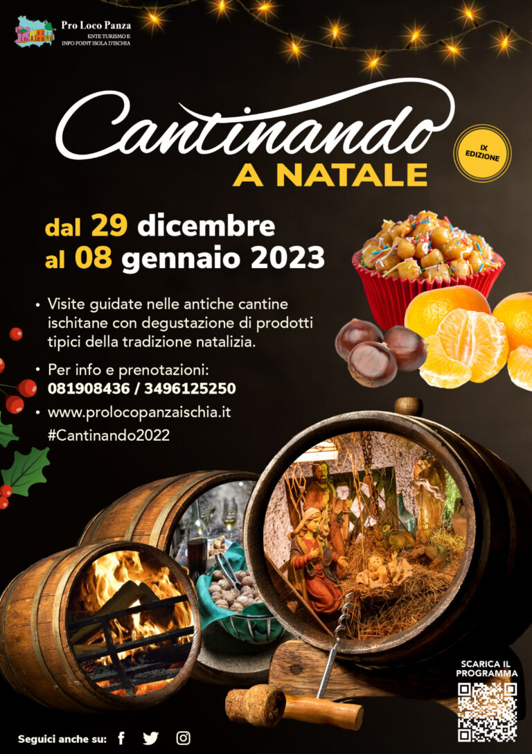 CANTINANDO A NATALE, PRESEPE VIVENTE, BACCALANDO E PERCORSI TREKKING: ECCO IL NATALE DELLA PRO LOCO PANZA D’ISCHIA