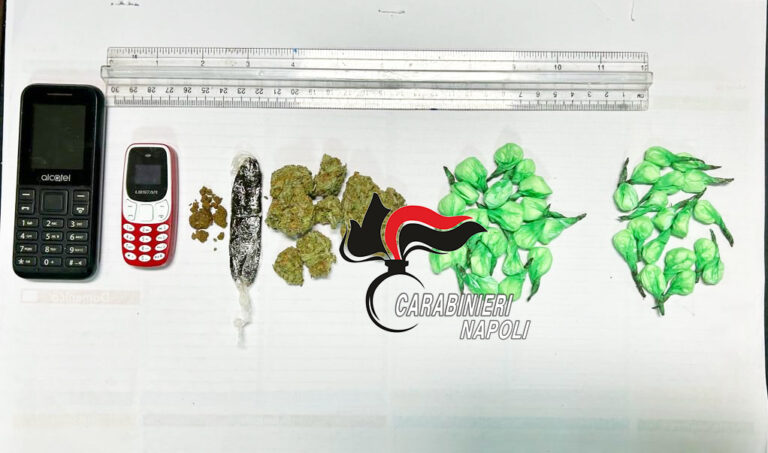 ISCHIA: TROVATA IN POSSESSO DI STUPEFACENTI, ARRESTATA 51ENNE DAI CARABINIERI